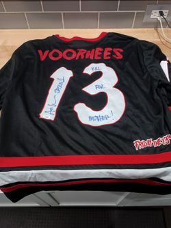 Friday The 13th Vorhees Autographed Jersey Ari Lehman 