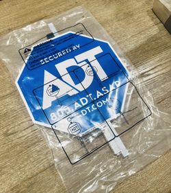 ADT SECURITY Sign for Front Or Back Yard