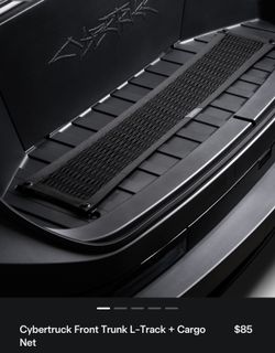 Brand New Sealed Cybertruck Front Trunk L-Track + Cargo Net