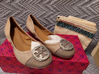 Tory Burch Claire Cap-Toe Ballet.