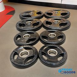 Brand New Olympic 170Lb Rubber Grip Weight  Plates Home Gym Equipment  (FREE DELIVERY)