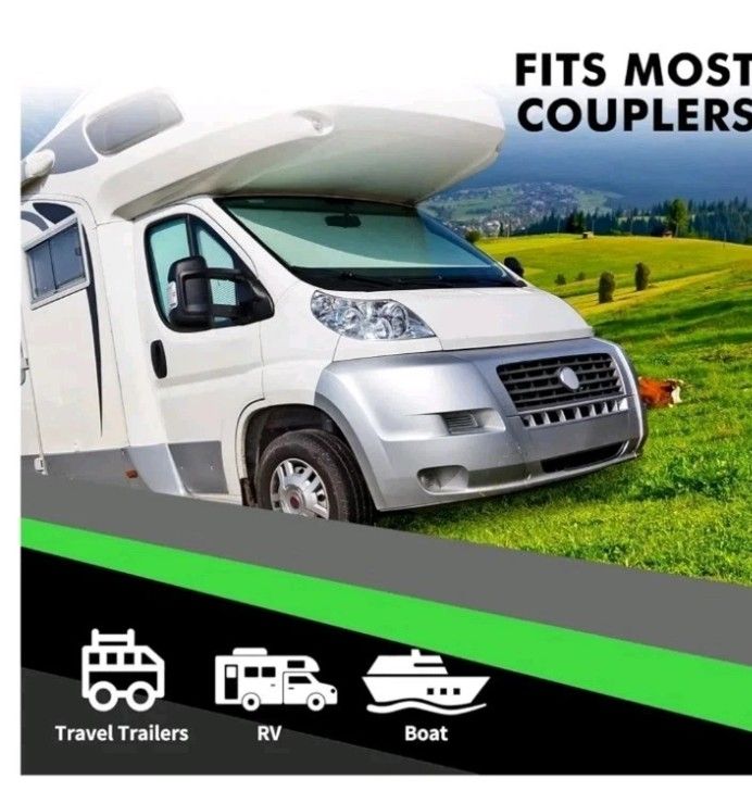 TopSojourn Trailer Hitch Locks for 2" and 1-7/8" Couplers, Heavy-Duty Trailer