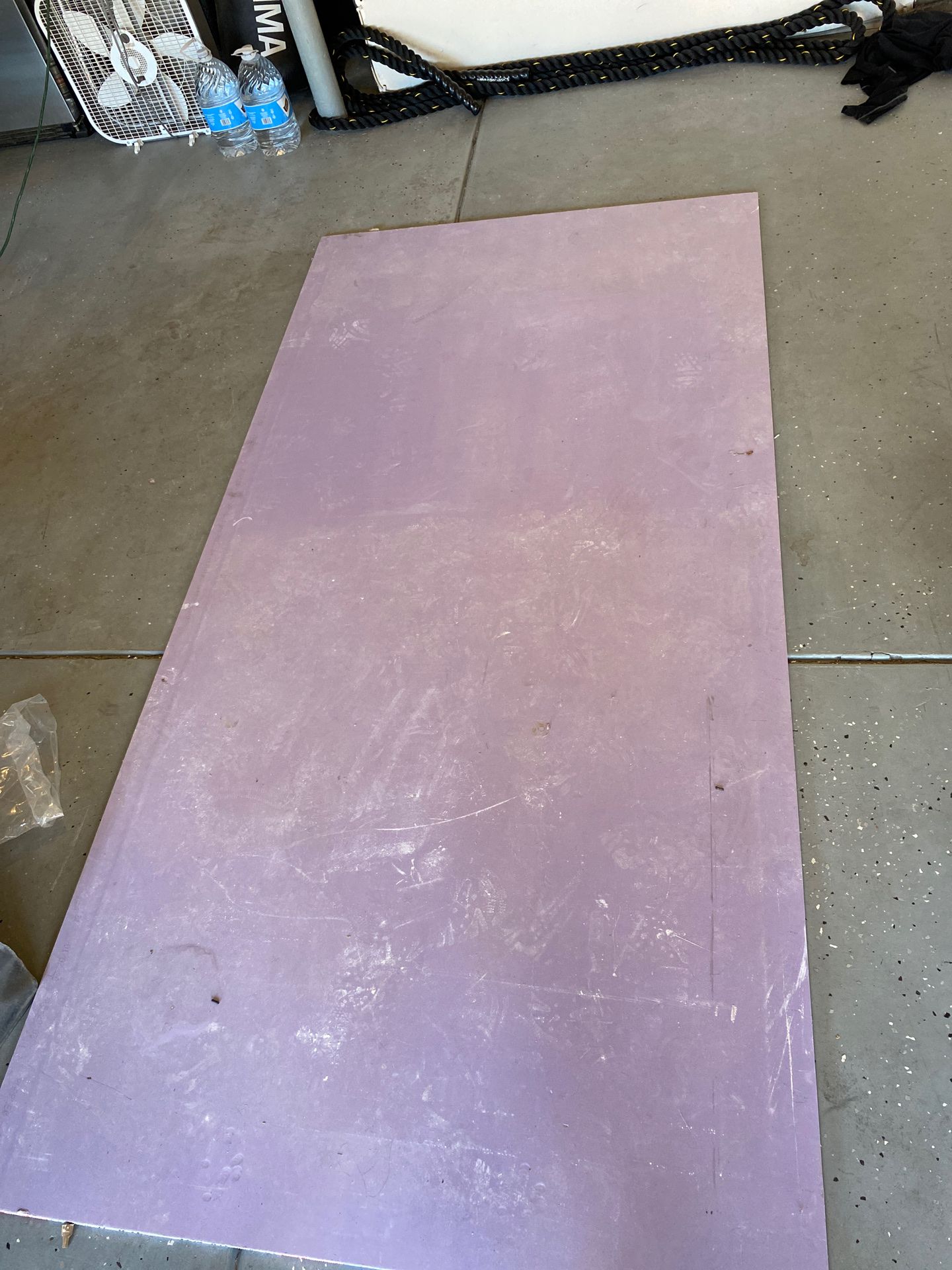Free piece of mold resistant sheet rock