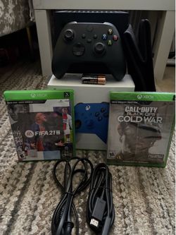 Xbox series X, OG Cables and Controller,2 Games, New Controller