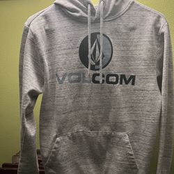 Boys Volcom grey hoodie size small boys size 14