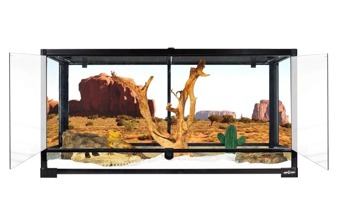 Repti Zoo Terrarium Lizard Habitat Turtle 50 Gallon Glass Take Down