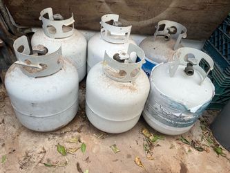 Empty Propane Tanks AmeriGas Blue Rhino