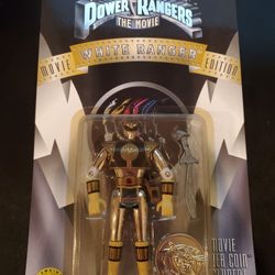 Bandai Mighty Morphin Power Rangers The Movie White Ranger Figure