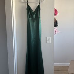 Green Windsor Silk dress, size SMALL