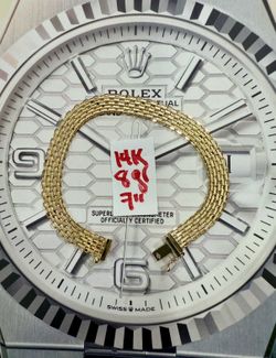 14K Solid Gold Bracelet For Wedding 8Gr 7 Inches Long