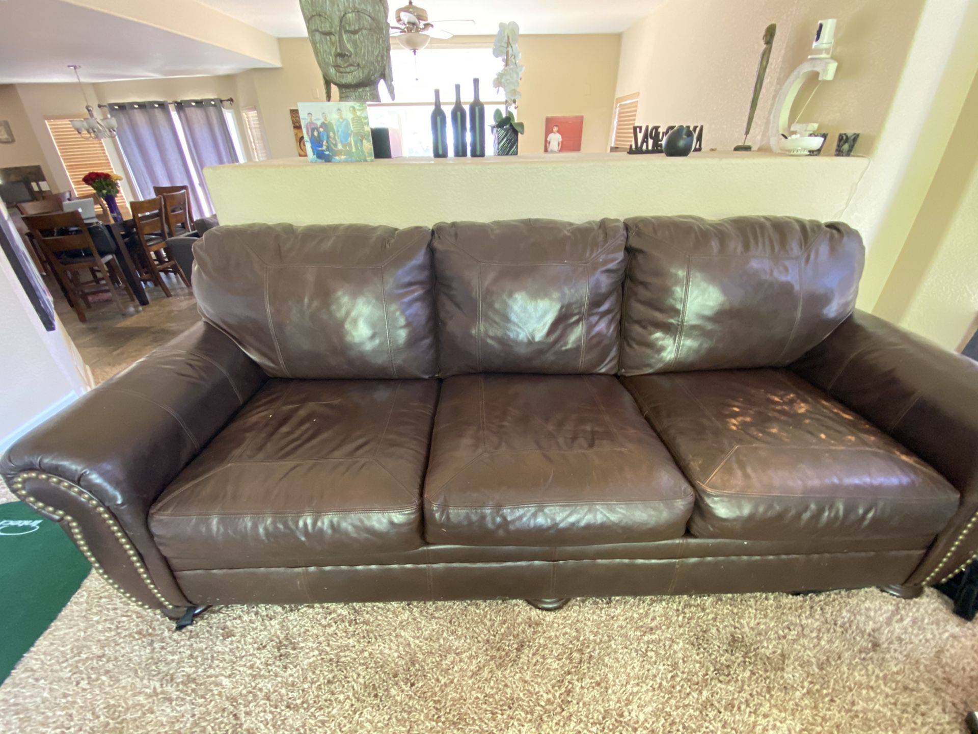 FREE. 3 Piece leather living room set