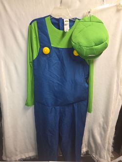 Adult Super Mario Luigi Costume Size M