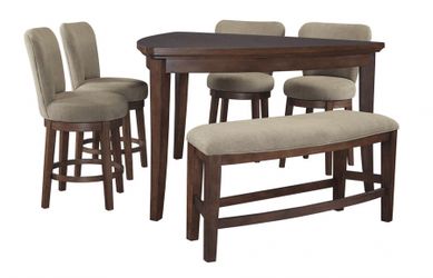 Ashley furniture triangle dining table sales