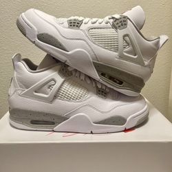 JORDAN 4 SIZE 9 WHITE OREO PADS