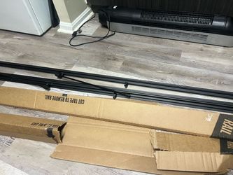 Black Curtain Track Rail System