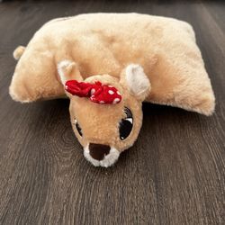 Rudolph The Red Nosed Reindeer 50'th Anniersary Clarice Pillow Pet Plush 11"x14"