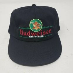Vintage Budweiser King of Beers Mens One Size Fits Most Snapback Hat Cap Beer USA Eagle Logo 1990s Advertising