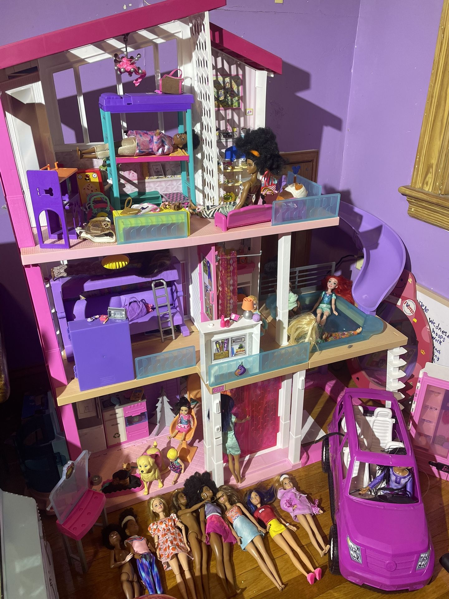 Barbie House,Planes ,Car And Dolls Package Deal