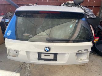 BMW X5 (E70 model, years 2007–2013), complete tailgate with glass and spoiler