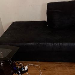 Black L Shaped couch 