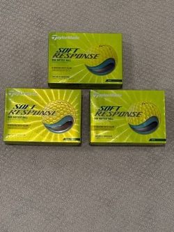 TAYLORMADE SOFT RESPONSE GOLF BALLS Yellow 3 Dozen 36 Balls NEW IN BOX