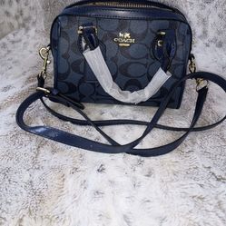 Blue mini Rowan denim purse