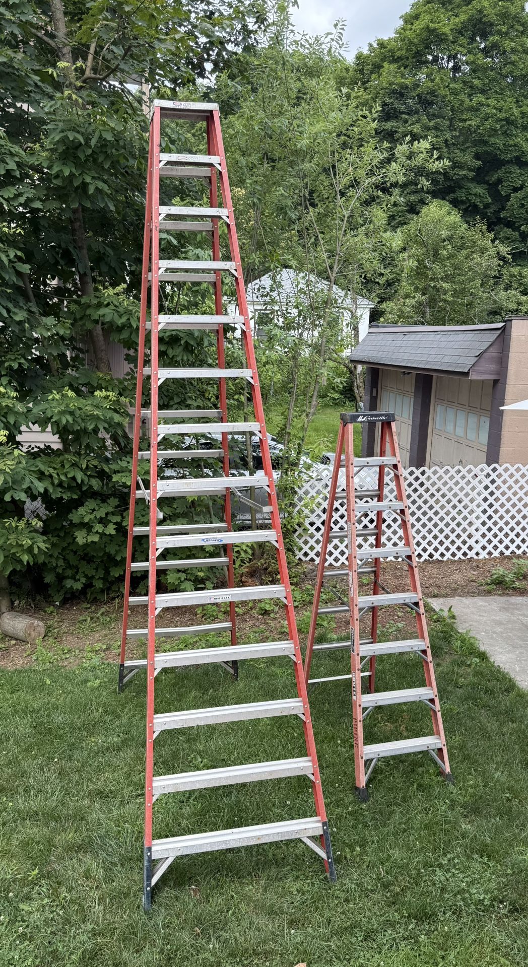 14’ - 8’ Fiberglass Step Ladders