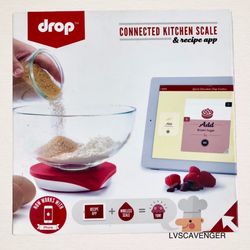 Drop Connected Wireless Kitchen Scale For Apple iPad & Recipe App.