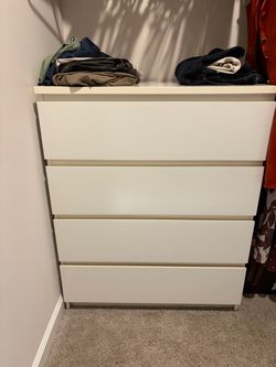 IKEA MALM White 4-Drawer Dresser