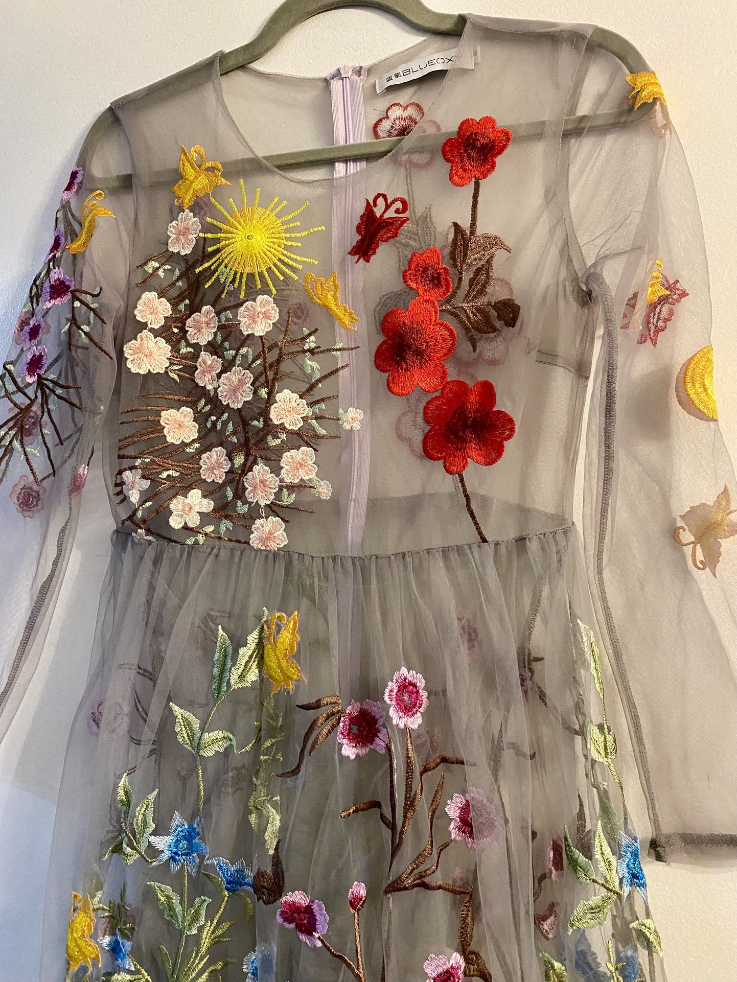 3D Floral Maxi Dress