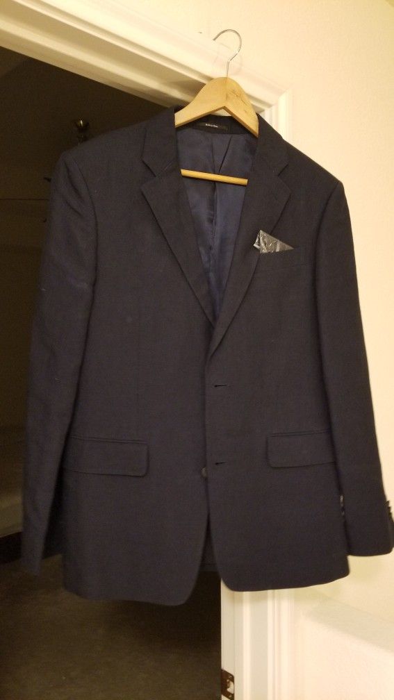 Nordstrom Mens Shop Sport Coat Blazer Jacket Ormezzano Linen Fabric Men’s