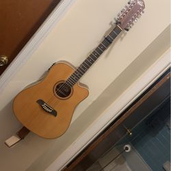 Oscar Schmidt 12 String Electro Acoustic Guitar
