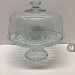 FEDERAL GLASS CAKE STAND