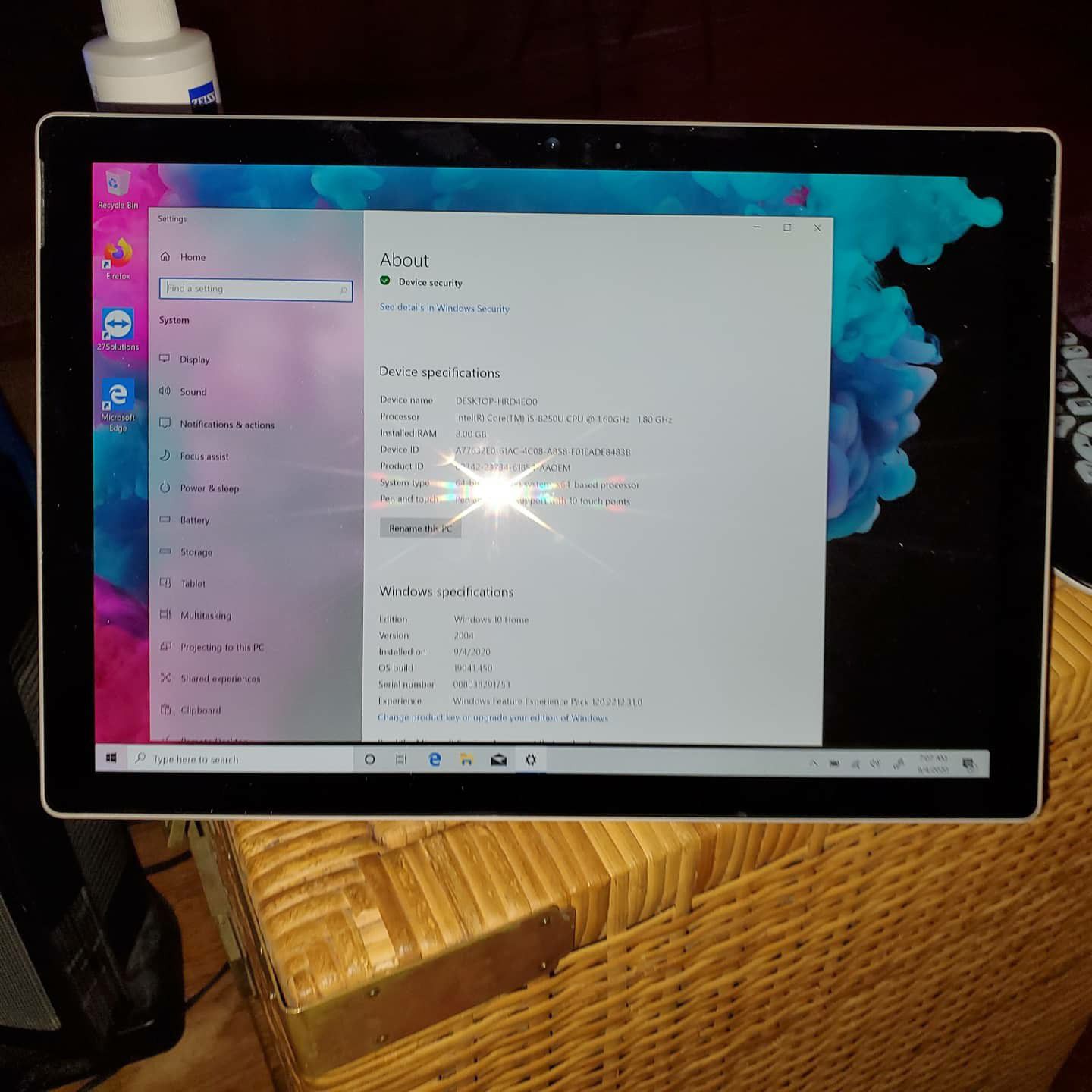 Surface Pro 6 laptop tablet pc computer