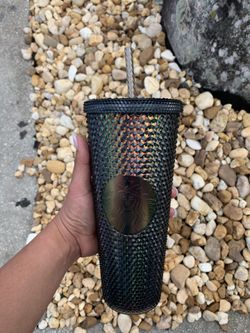 Starbucks Black Iridescent Studded Tumbler Fall 2020 Halloween Spiked Venti 24Oz