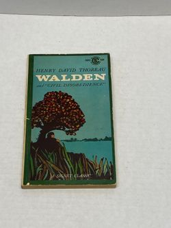 Walden Civil Disobedience Thoreau Vintage 1960 Signet Book Pre Owned