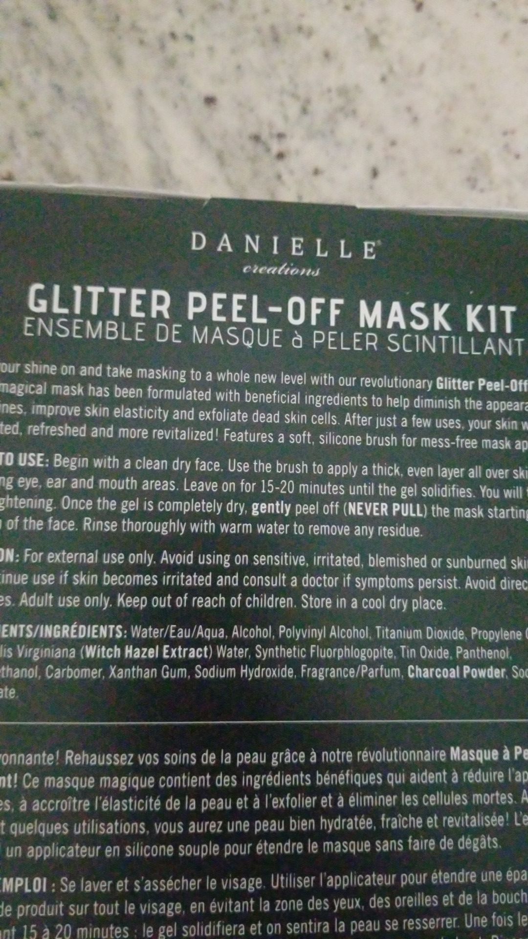 New bath fuzzies and glitter face mask set beauty lot