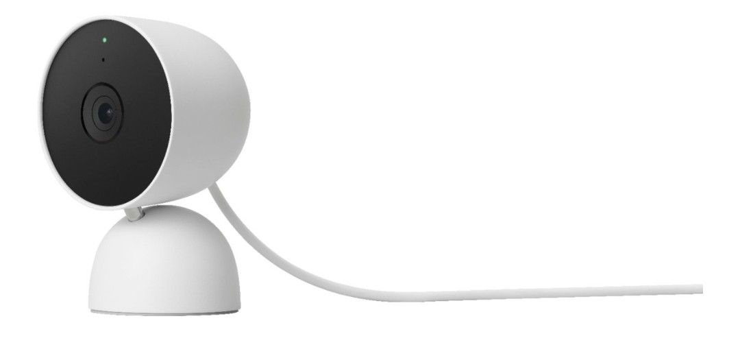 Google indoor Nest Security Cam 1080p (Wired) - 2nd Generation - Snow. In great condition,  come as shown. If not in pictures,  it's not included,  Be
