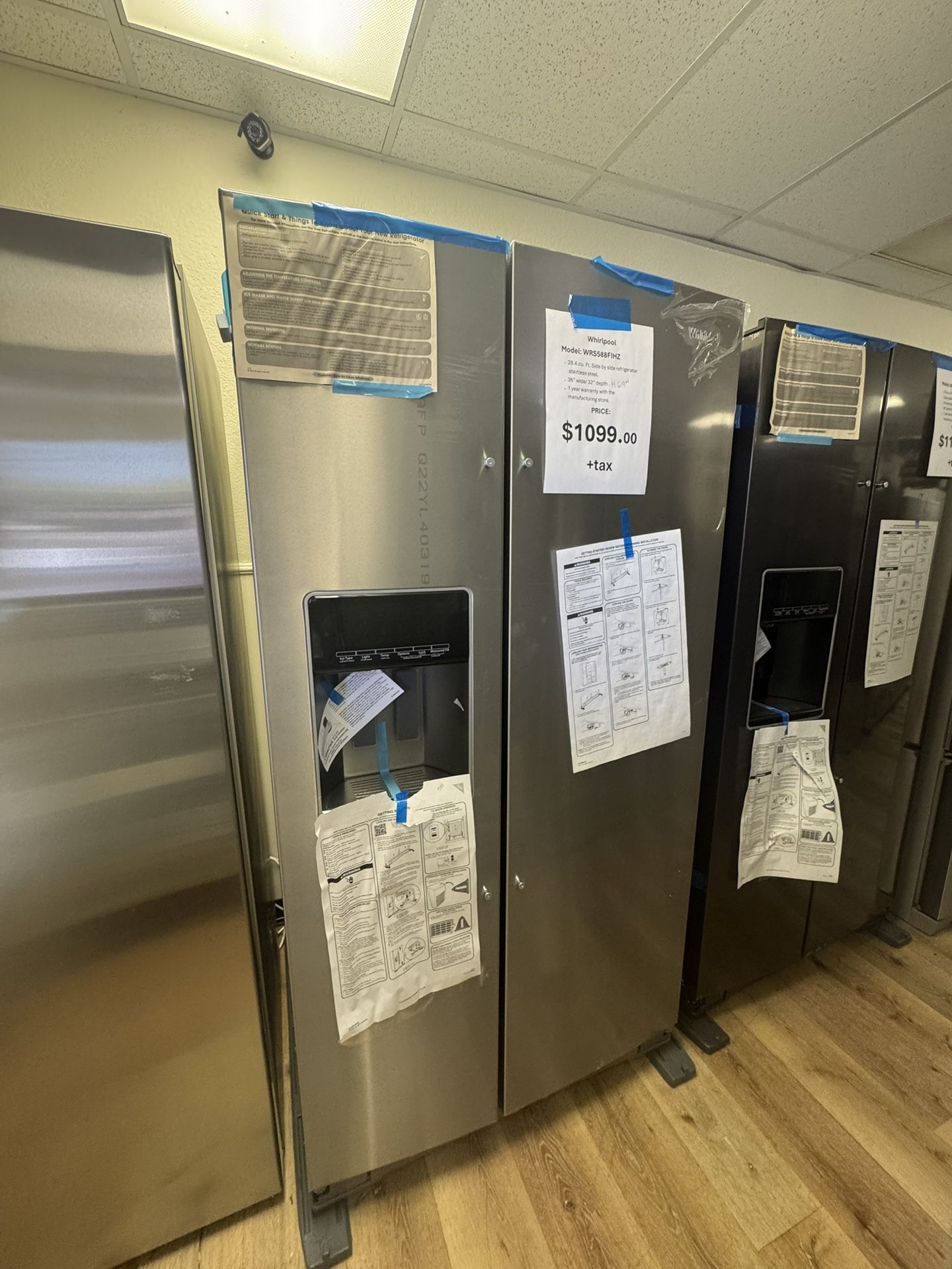 Whirlpool Refrigerator Side By Side 