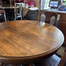 Dining Table (antique Solid Oak)