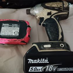 Makita ImpAct Driver 5.0ah Battery And 2.0ah Battery