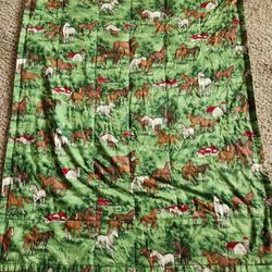 Horse Print Weighted Blanket