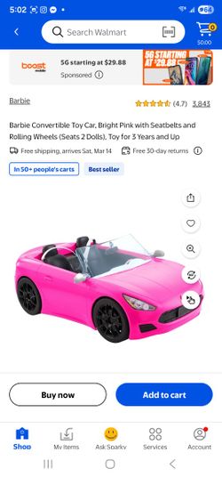 Barbie Doll Pink Convertible