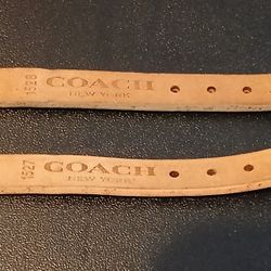 2 Bracelets / wrist bands.  Authentic Coach.  $5 for the both together .  Used condition 