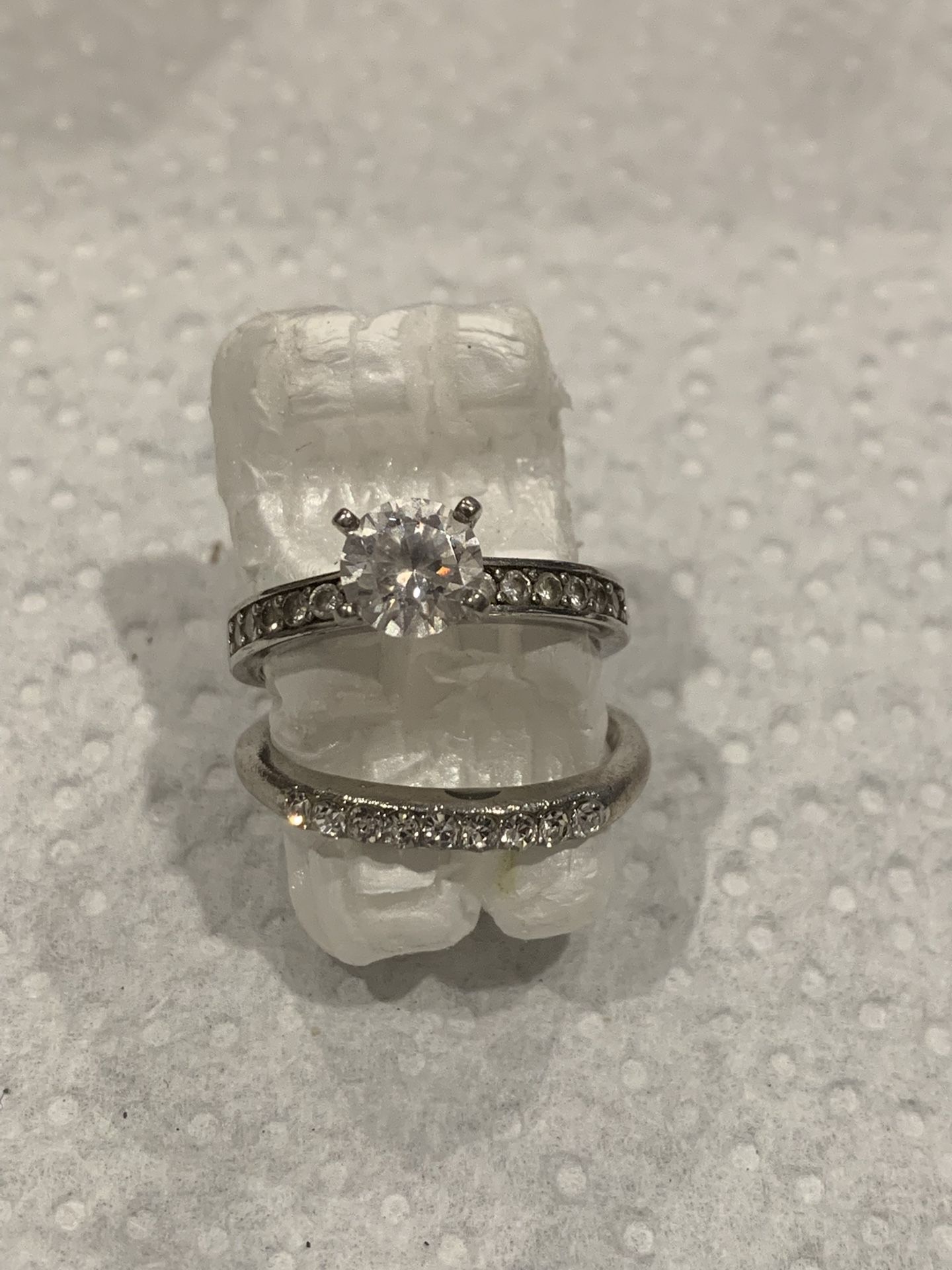 CZ SOLITAIRE WEDDING SET