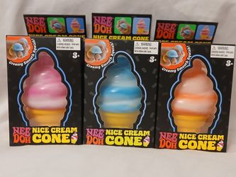 NeeDoh Ice Cream Cone 🍦🩷🩵🧡