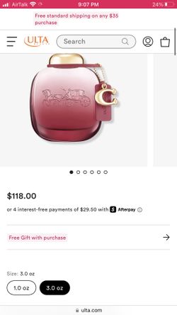 Coach Wild Rose 3oz