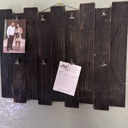 Farmhouse style wooden coat rack