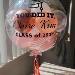 Graduation, Anniversary, Birthday, Party Balloons Gift 