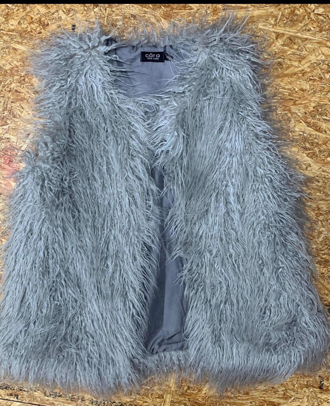 Designer Faux Fur Vest Small